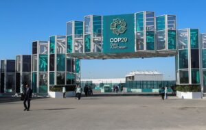 A view shows the venue of the United Nations climate change conference, known as COP29, during a media tour ahead of the summit beginning in Baku, Azerbaijan November 8, 2024. REUTERS/Aziz Karimov