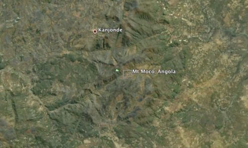 Morro do Moco está localizado na província do Huambo, centro de Angola